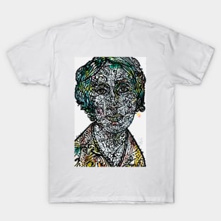 VIRGINIA WOOLF watercolor and ink portrait .2 T-Shirt